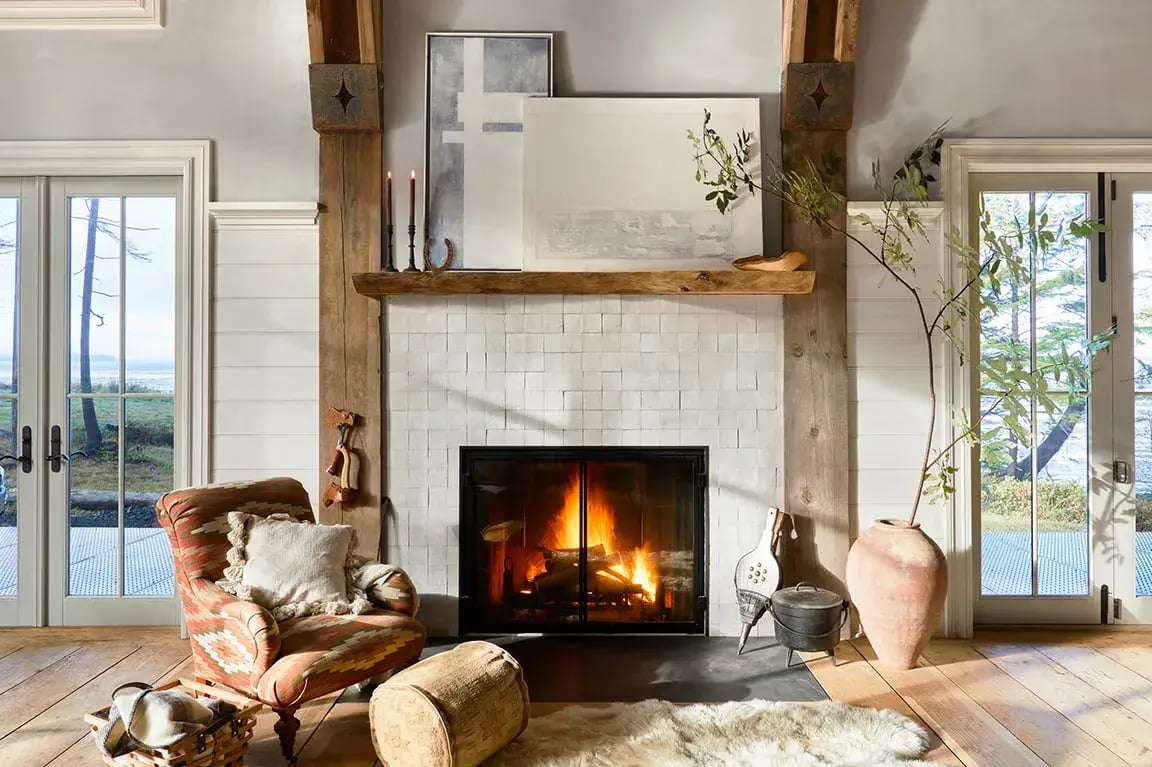Fireplace remodel ideas Reclaimed wood