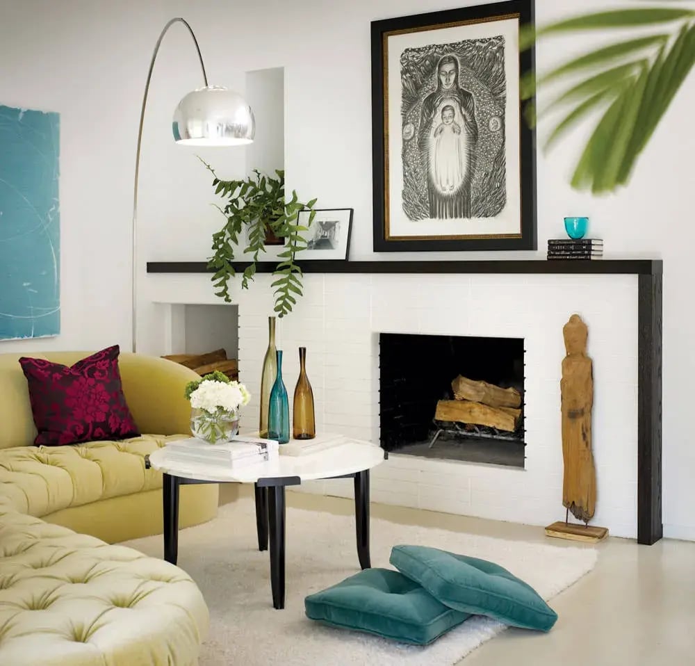 Fireplace remodel ideas white paint