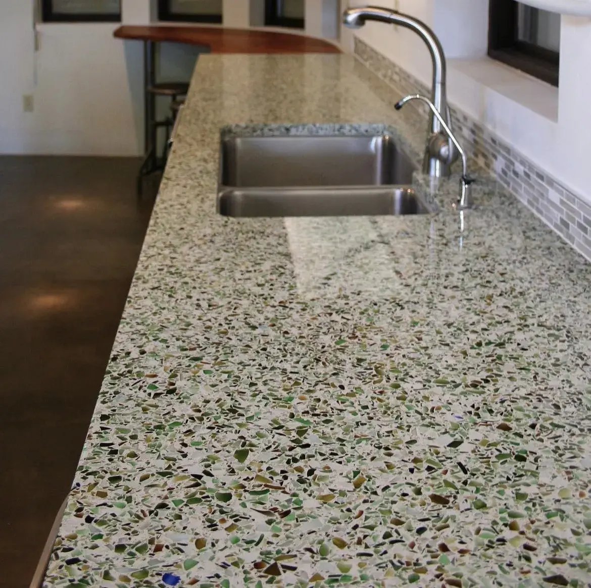 Recycled Glass Countertops